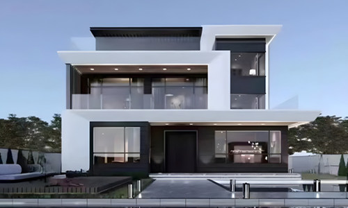 No.2 Steel and Wood Villa